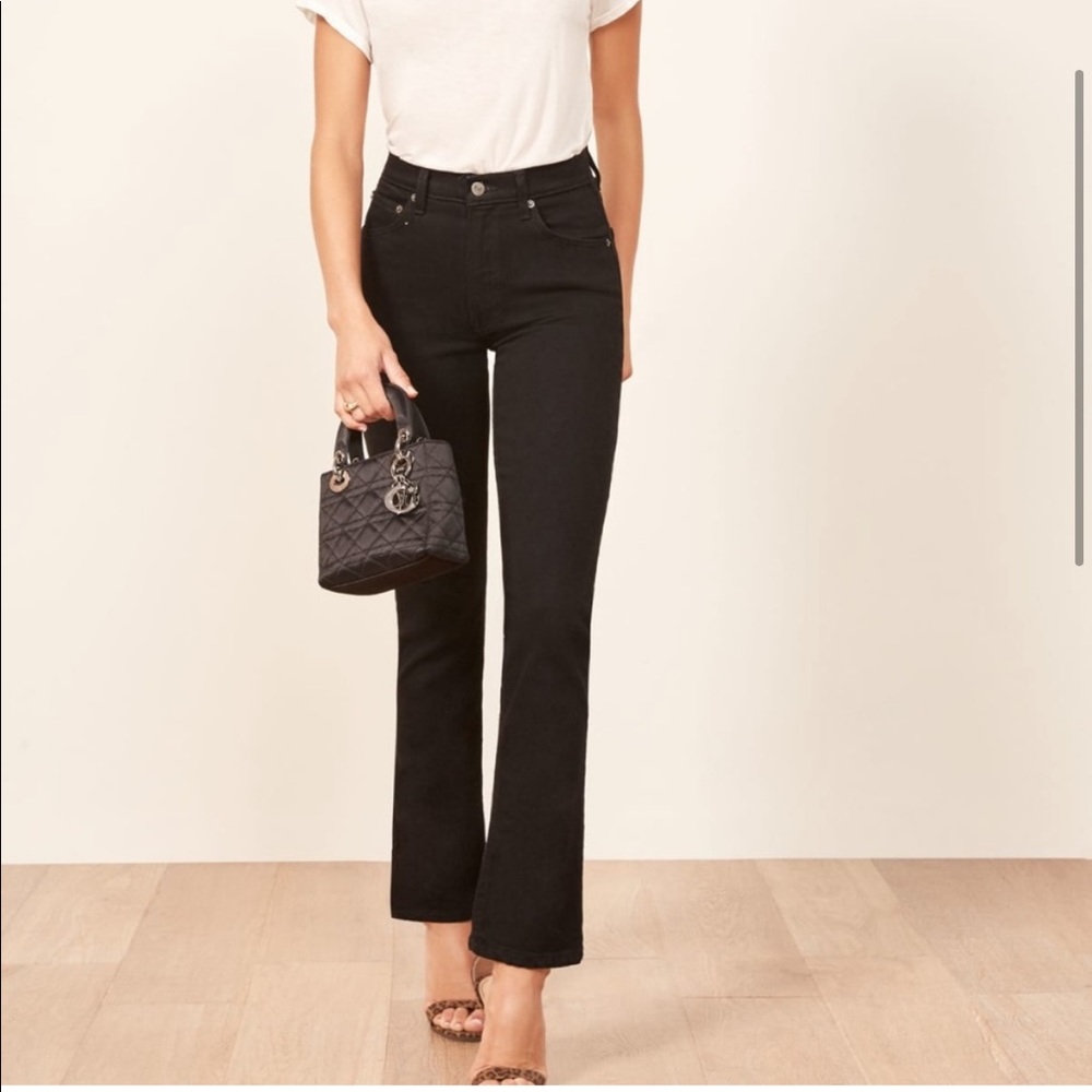 Reformation Black High Rise Women Jeans